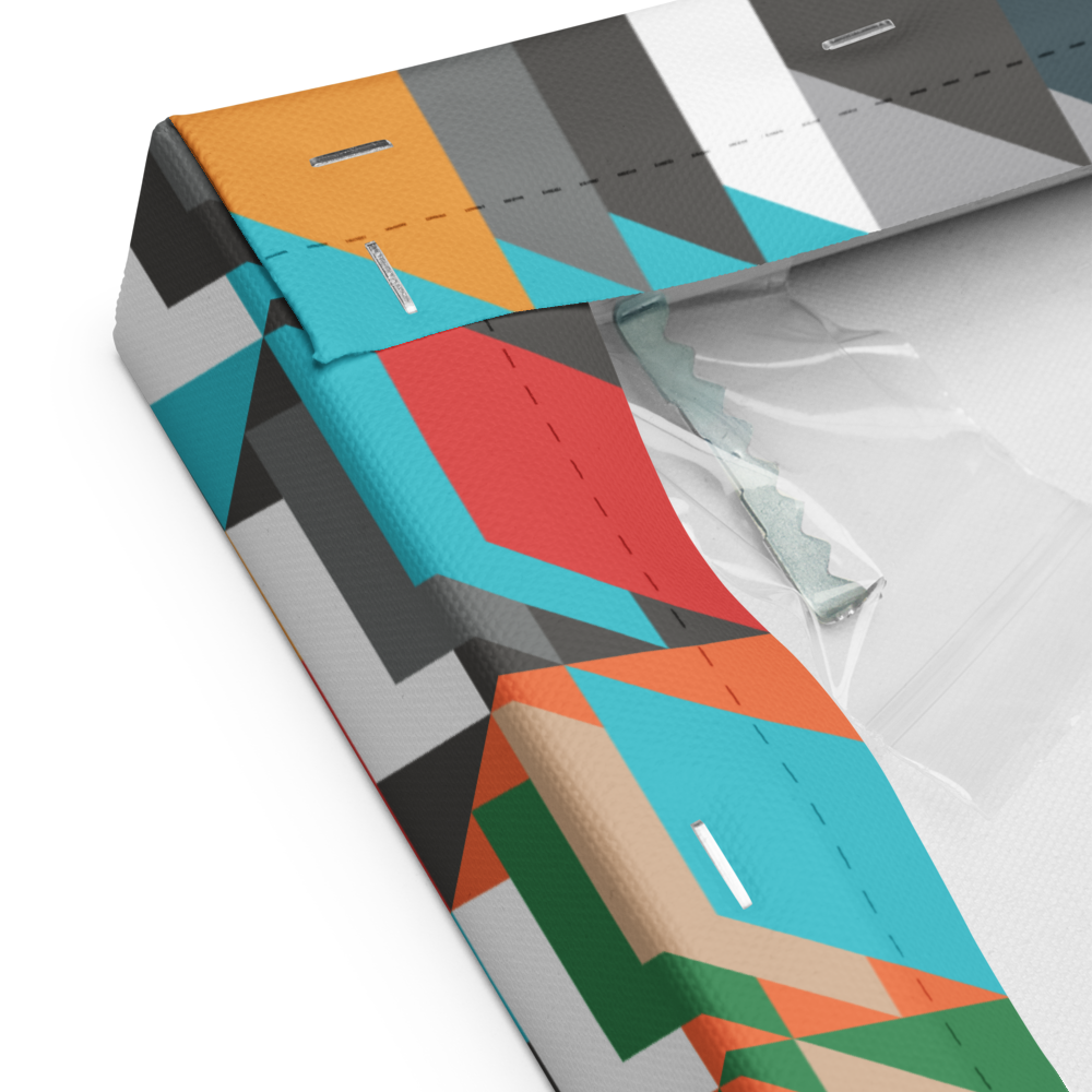 Canvas with HSI Heritage Tweed pattern