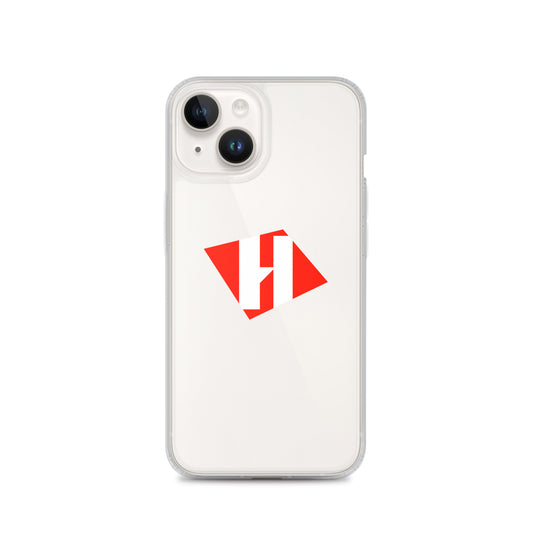 Clear Case for iPhone® with color H logo