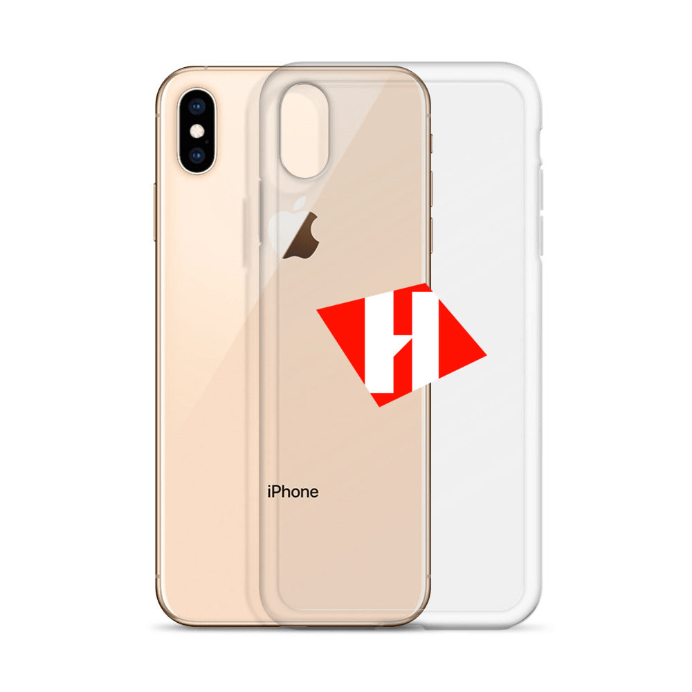 Clear Case for iPhone® with color H logo