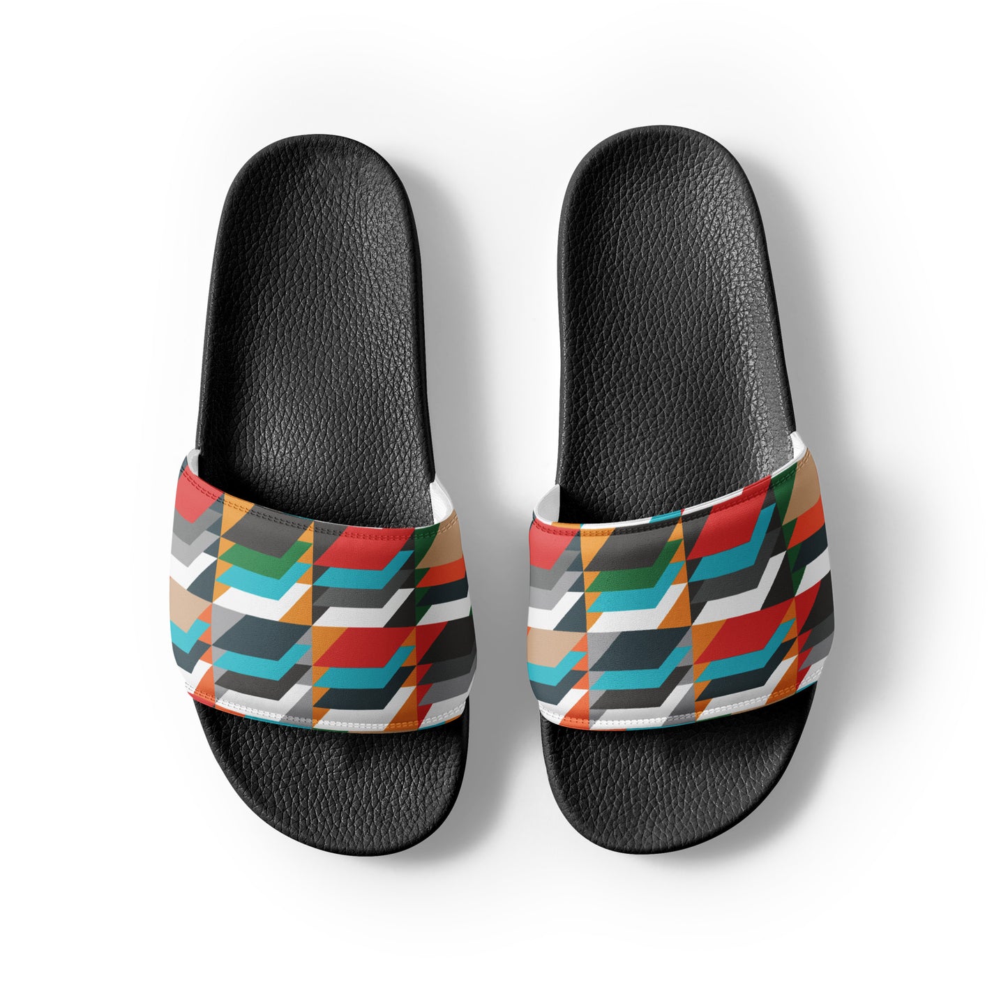Men’s slides with heritage tweed pattern