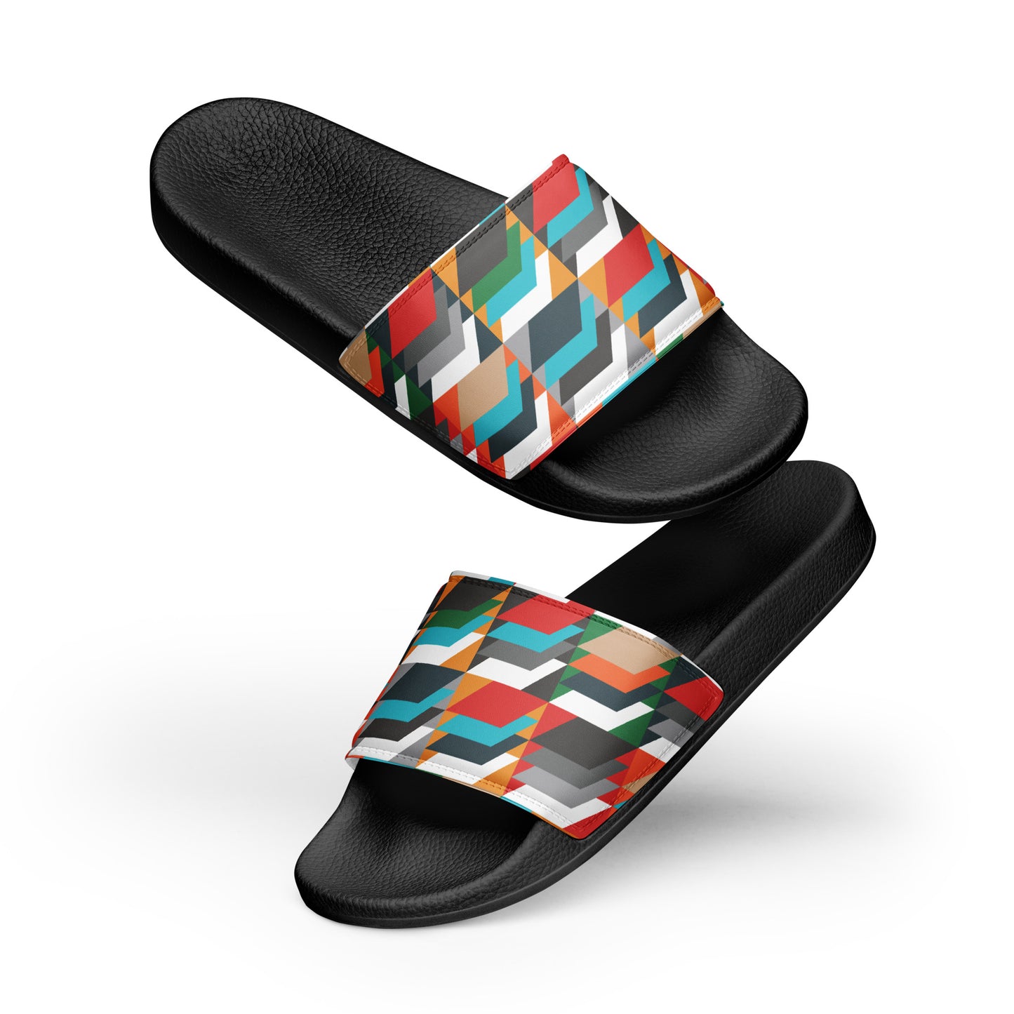 Men’s slides with heritage tweed pattern