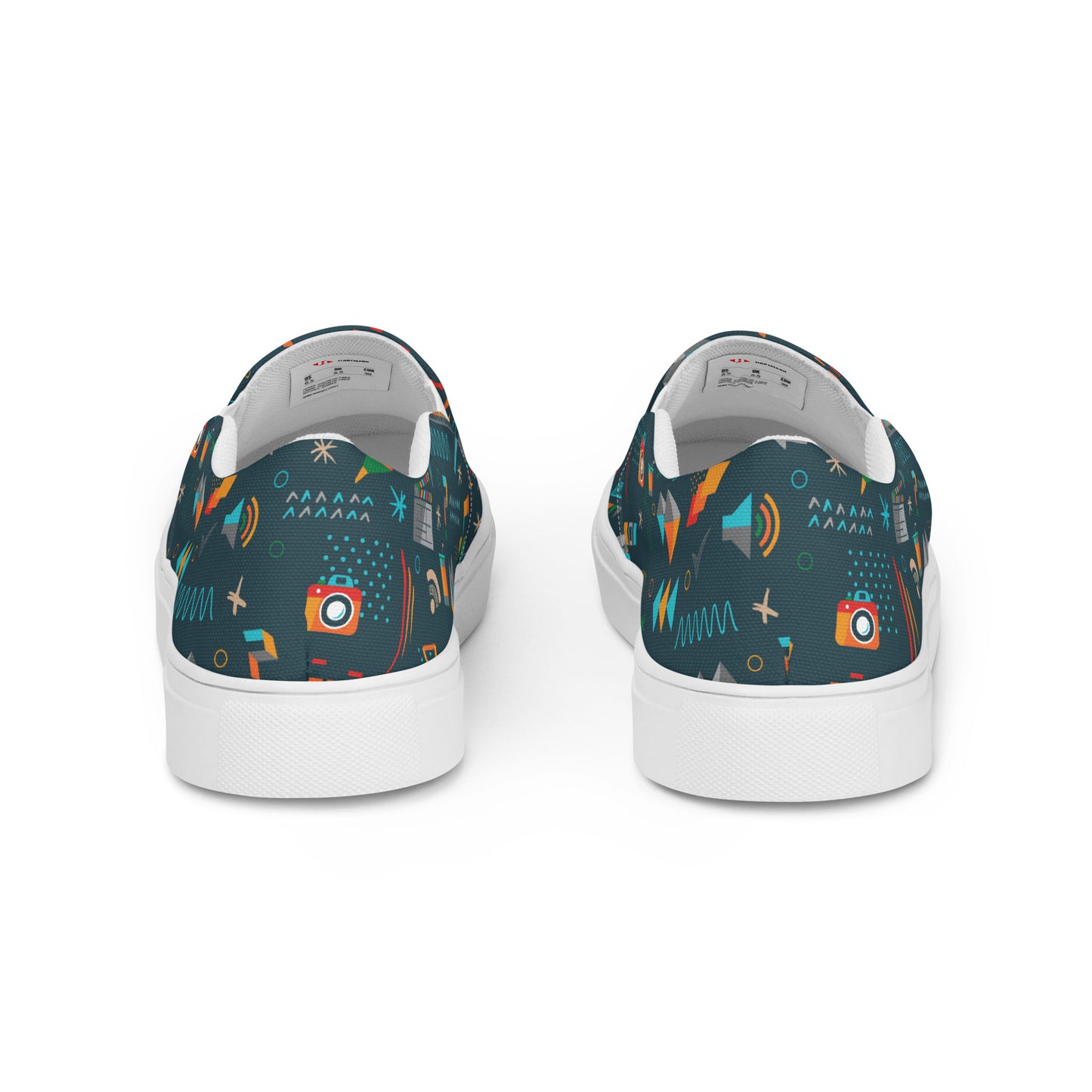 Men’s slip-on canvas shoes w/HSI Illustrated Pattern