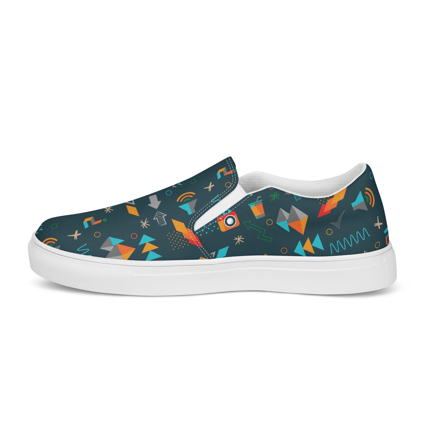Men’s slip-on canvas shoes w/HSI Illustrated Pattern