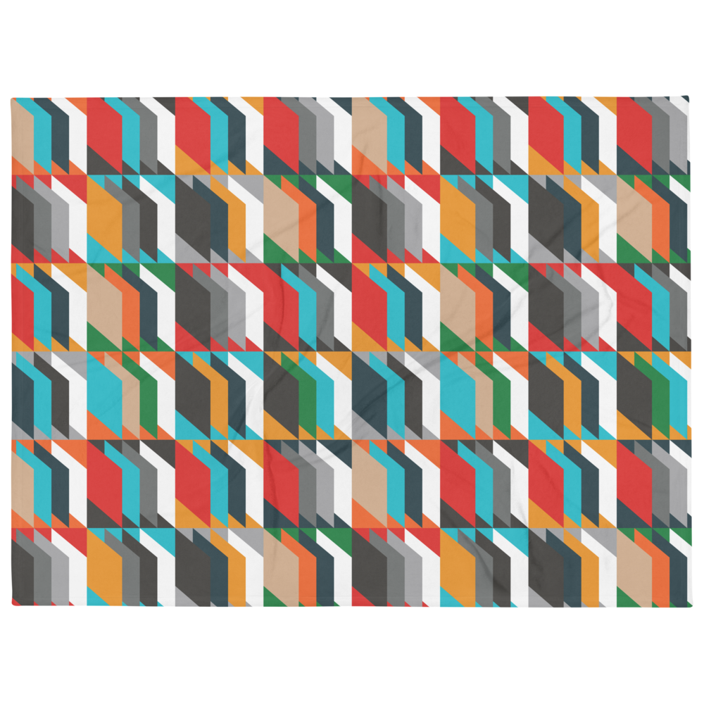 Throw Blanket with HSI Heritage Tweed Pattern