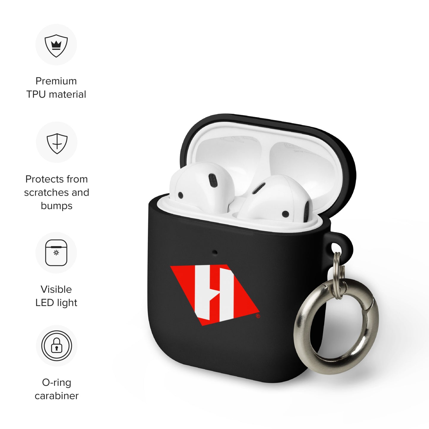 AirPods case with color H logo