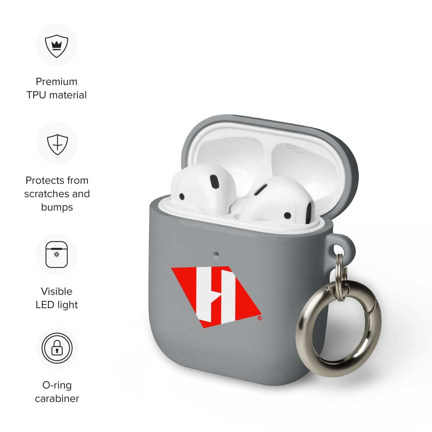 AirPods case with color H logo