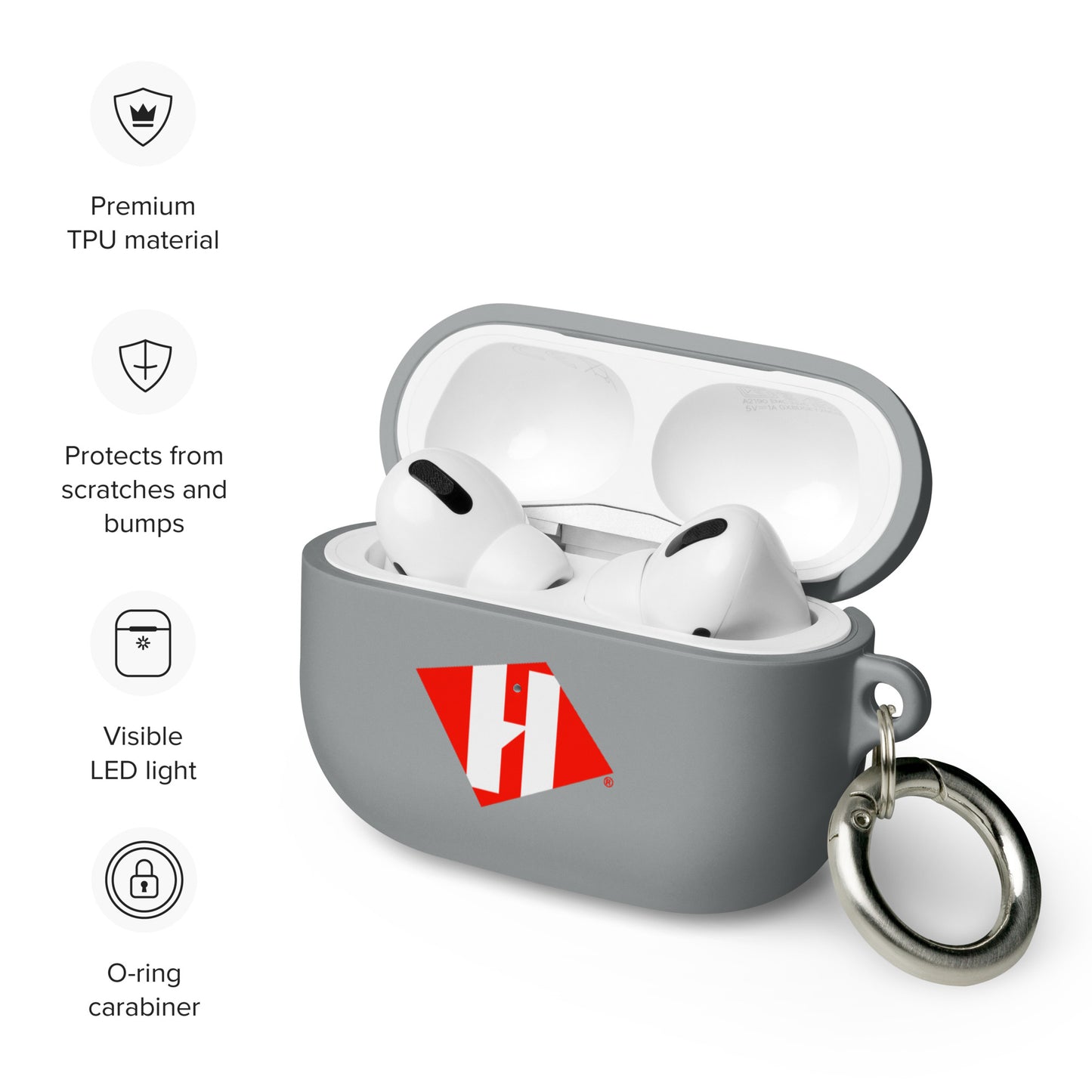 AirPods case with color H logo