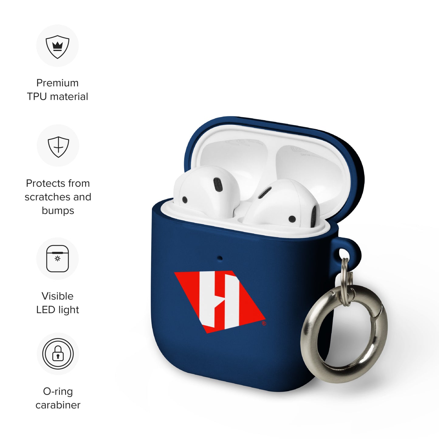 AirPods case with color H logo