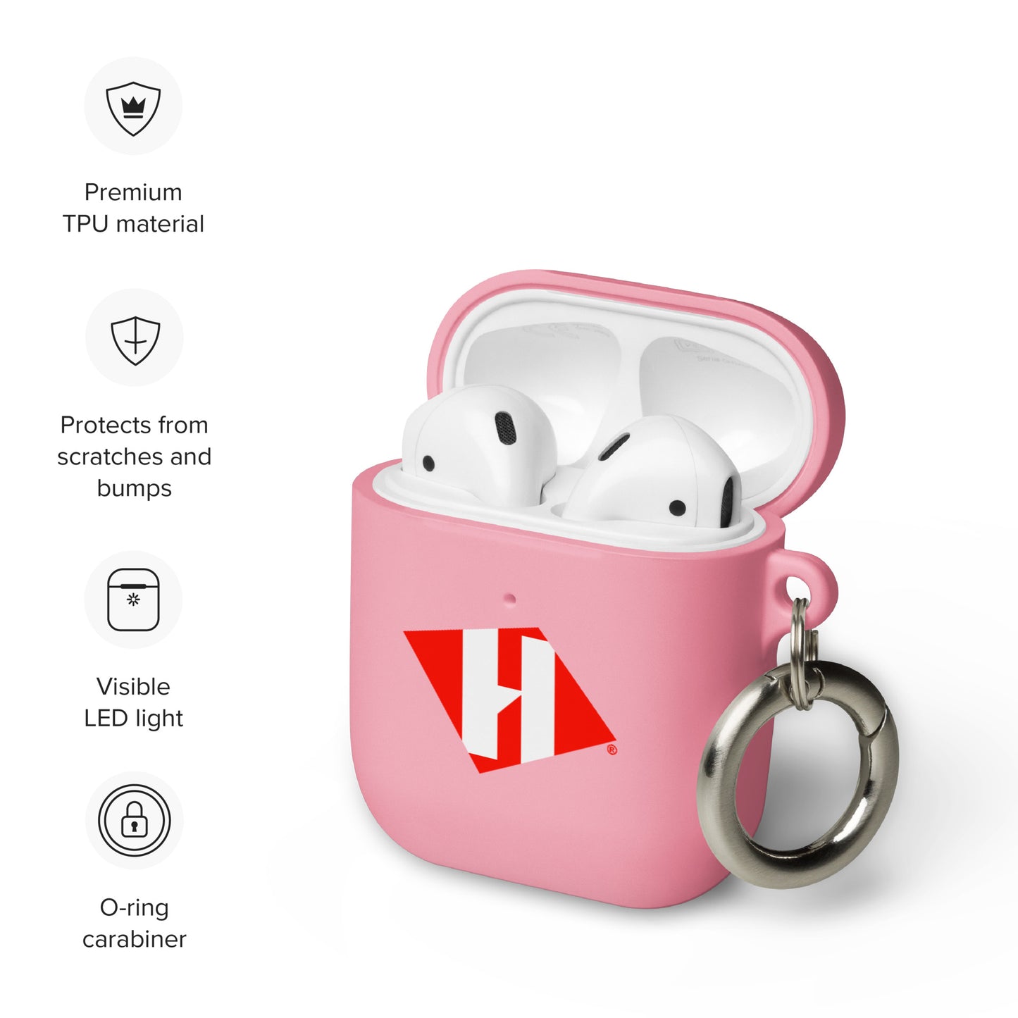 AirPods case with color H logo