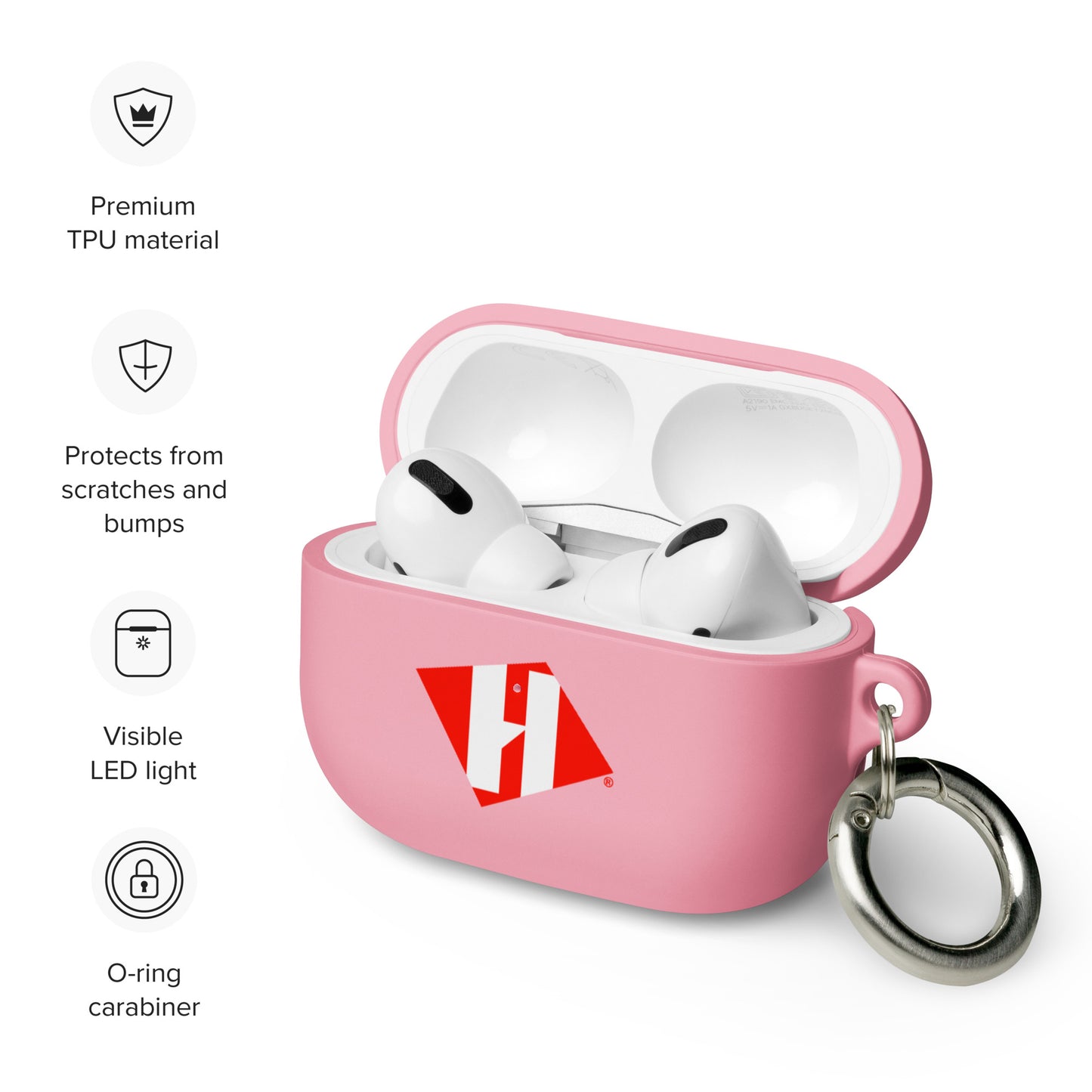 AirPods case with color H logo