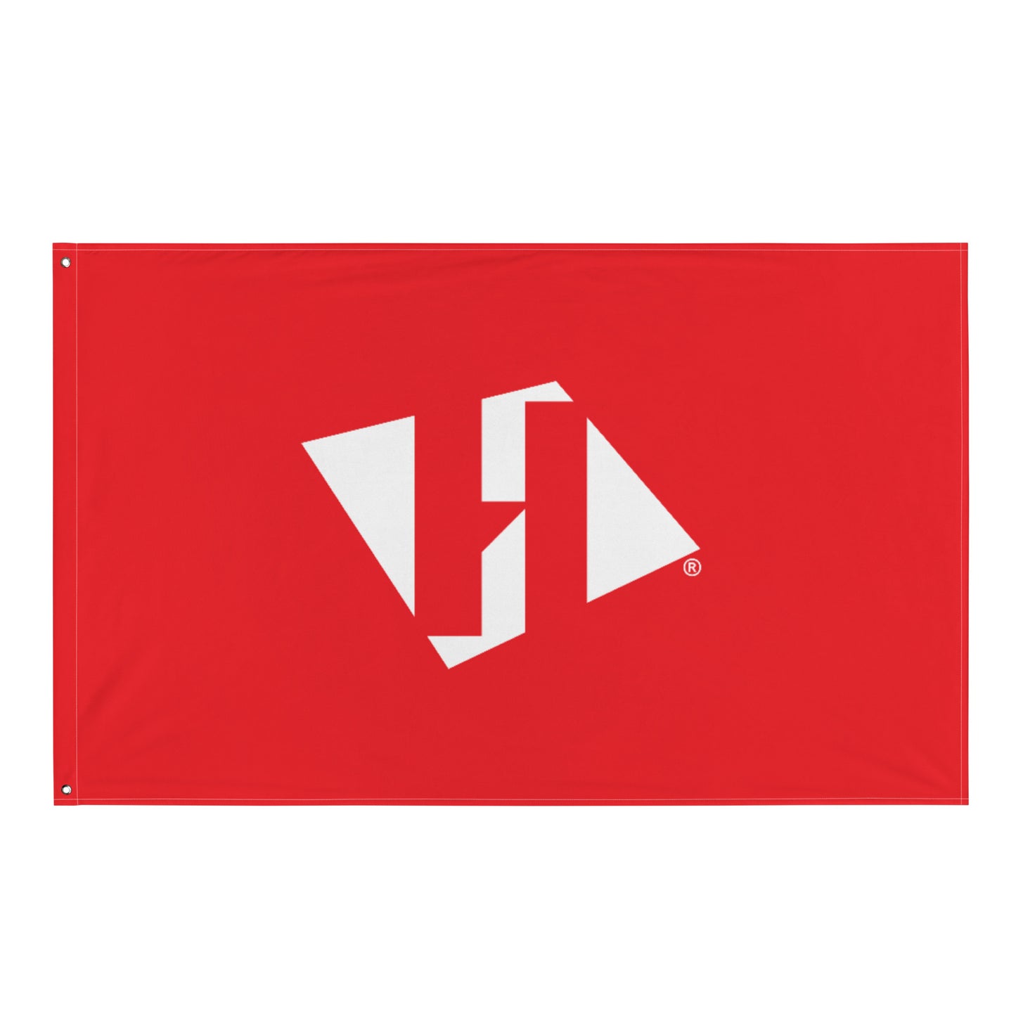 Flag (horizontal) with white H logo