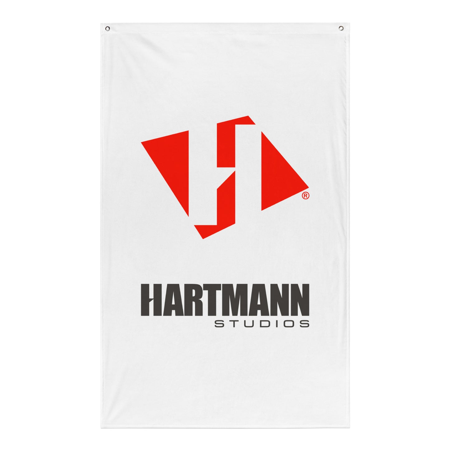 Flag (vertical) with color logo lockup
