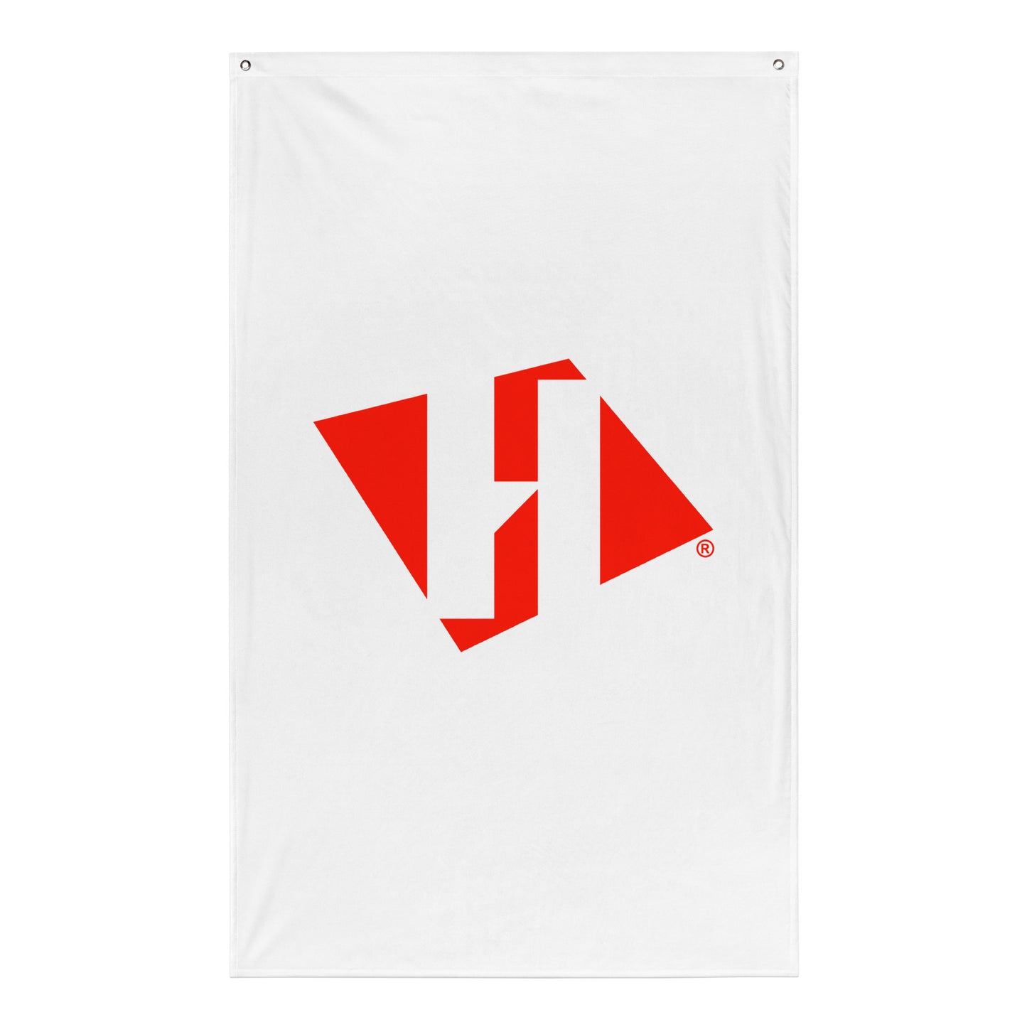 Flag (vertical) with red H logo