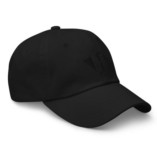Dad hat w/embroidered black H logo