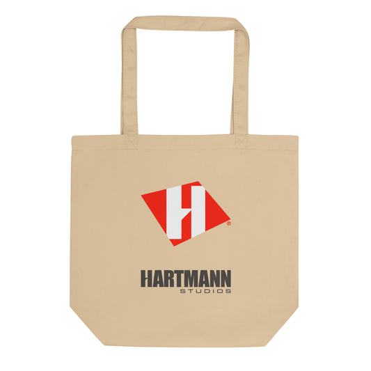 Eco Tote Bag (tan) with color logo lockup on both sides