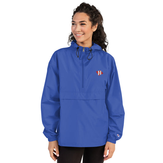 Champion Packable Jacket w/embroidered color H logo