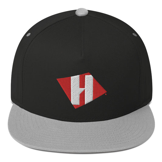 Flat Bill Cap with color H logo