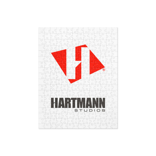 Jigsaw puzzle with color logo lockup