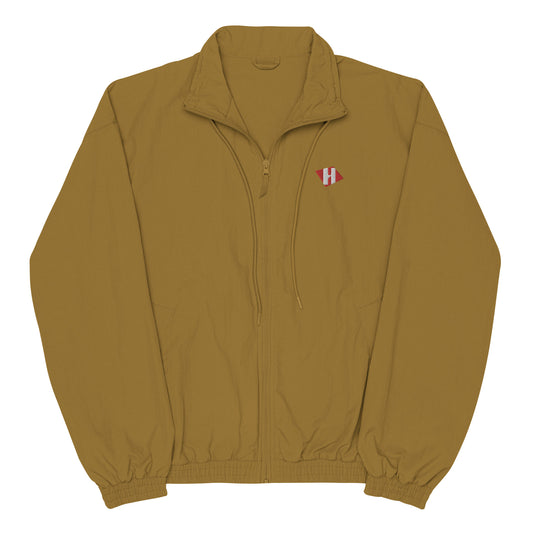 Recycled tracksuit jacket w/embroidered color H logo