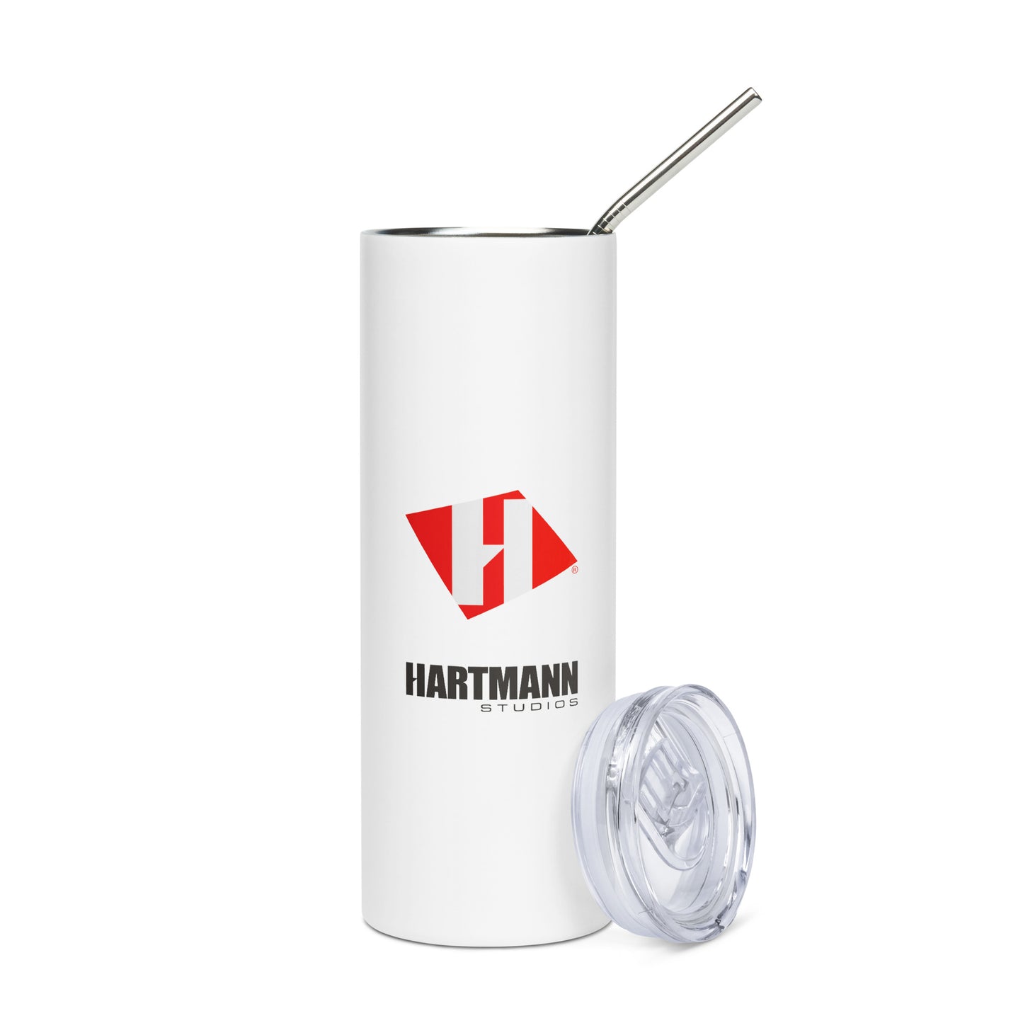 Stainless steel tumbler with color H logo