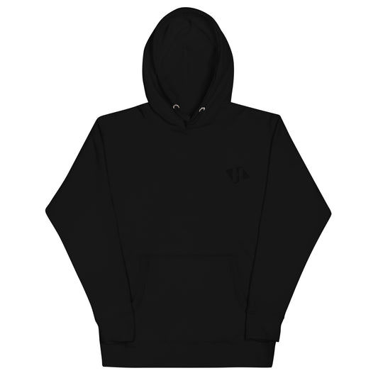 Unisex hoodie w/embroidered black H logo