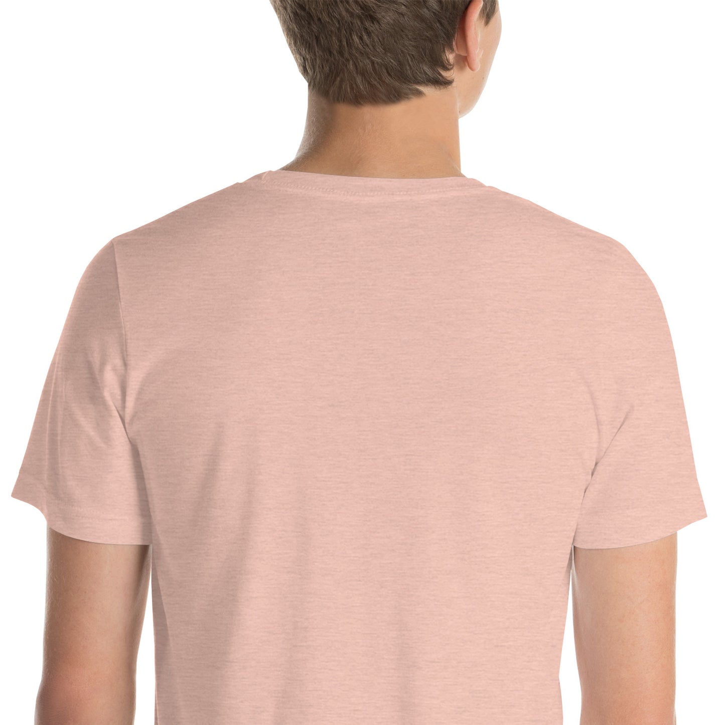 Unisex t-shirt with grey text logo