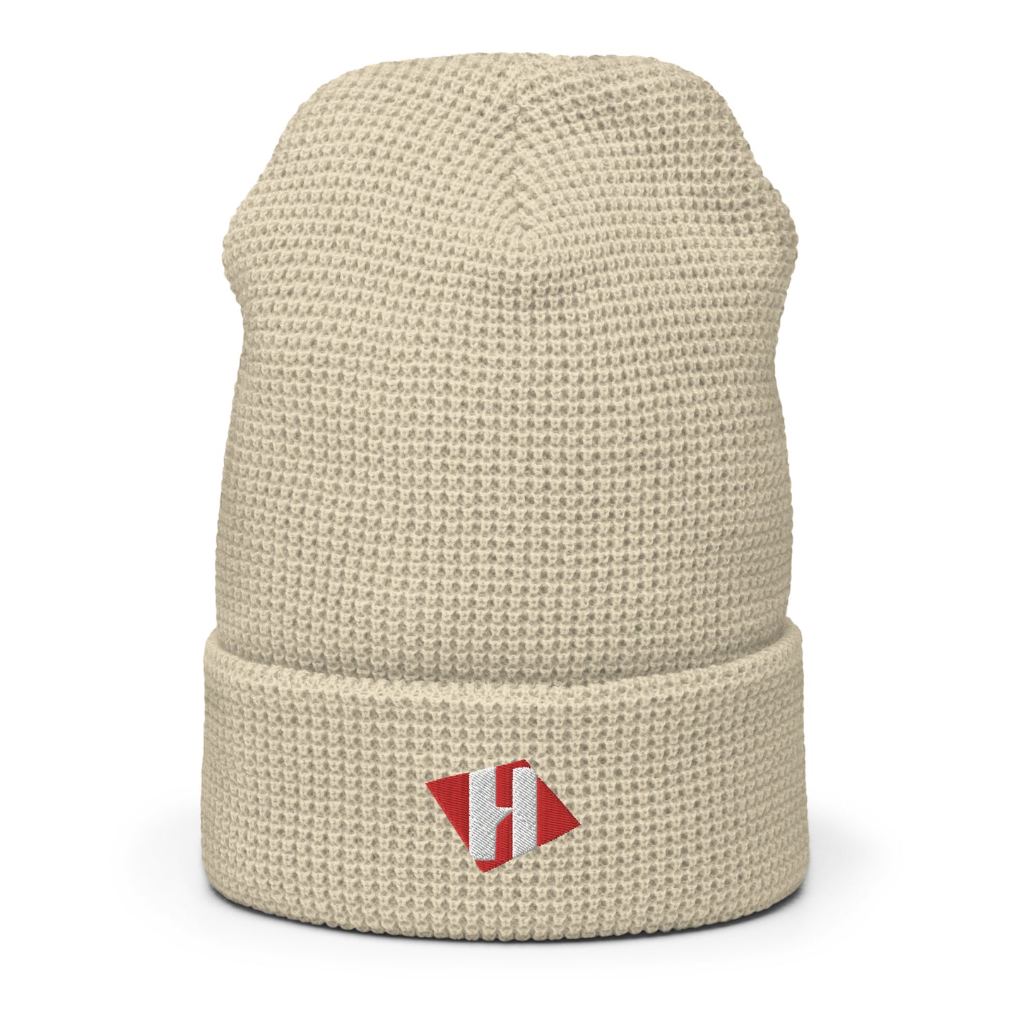 Waffle beanie w/embroidered color H logo