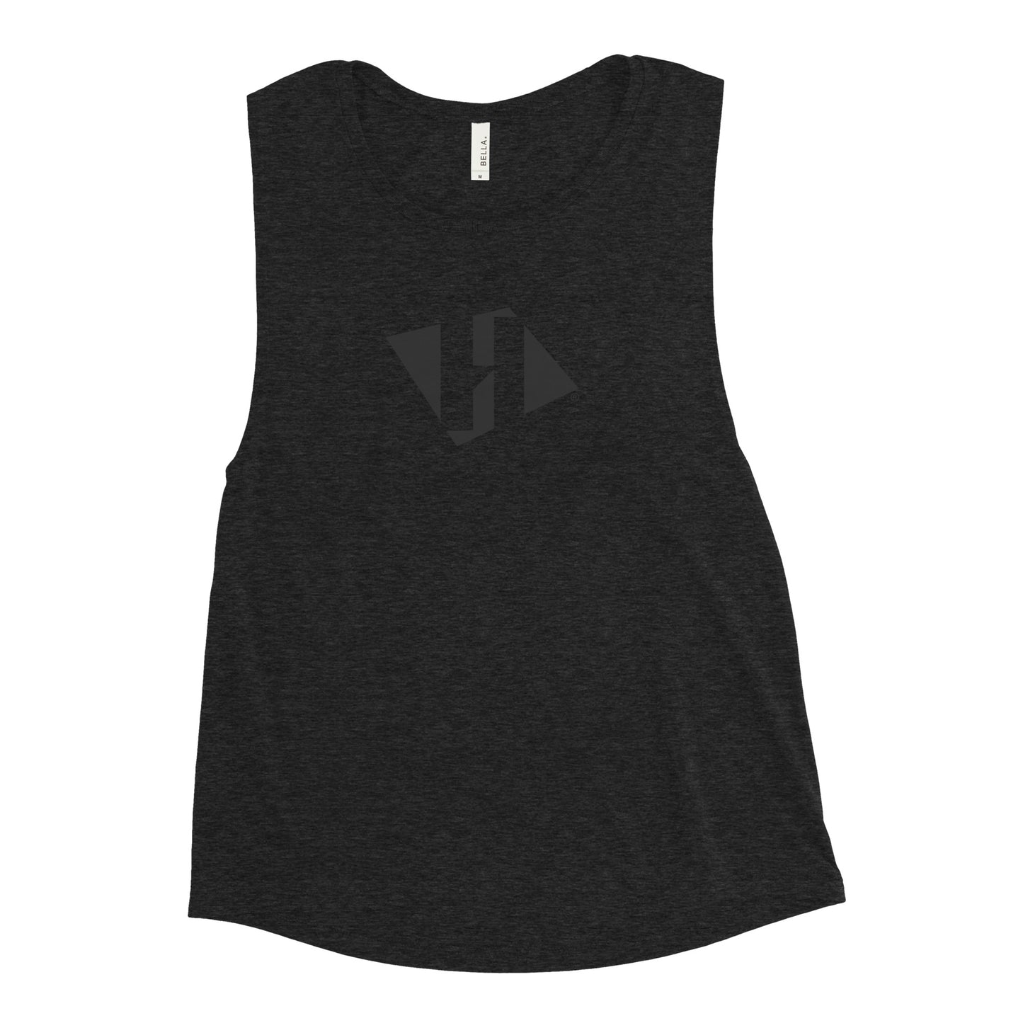 Ladies’ Muscle Tank with black H logo