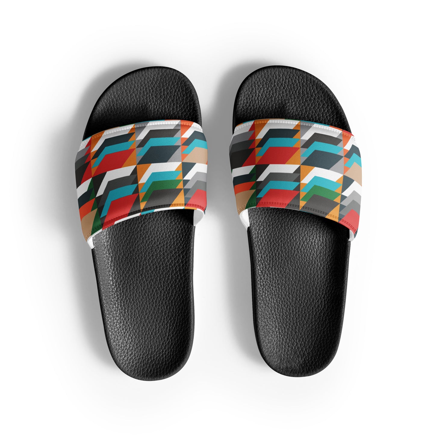 Men’s slides with heritage tweed pattern