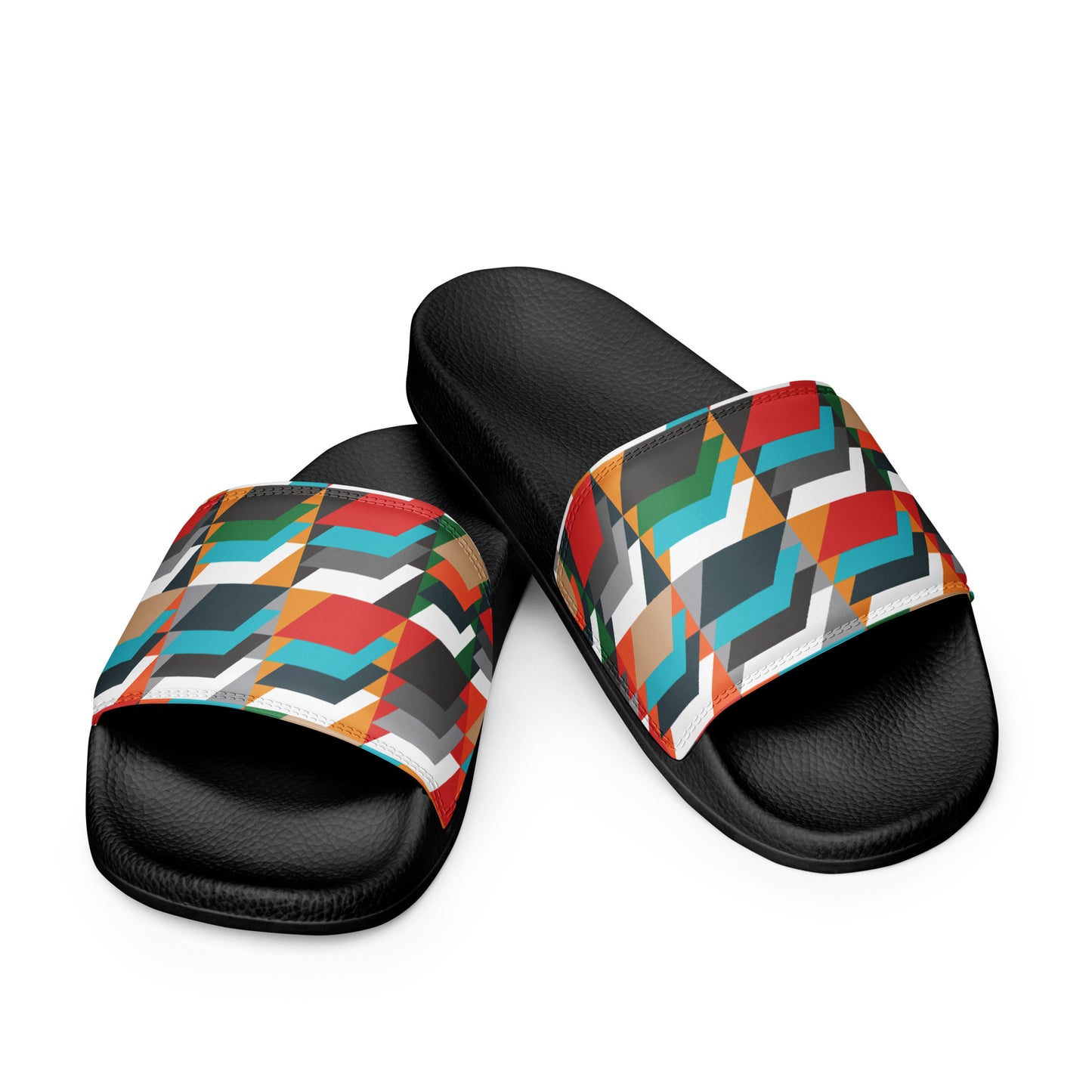 Men’s slides with heritage tweed pattern