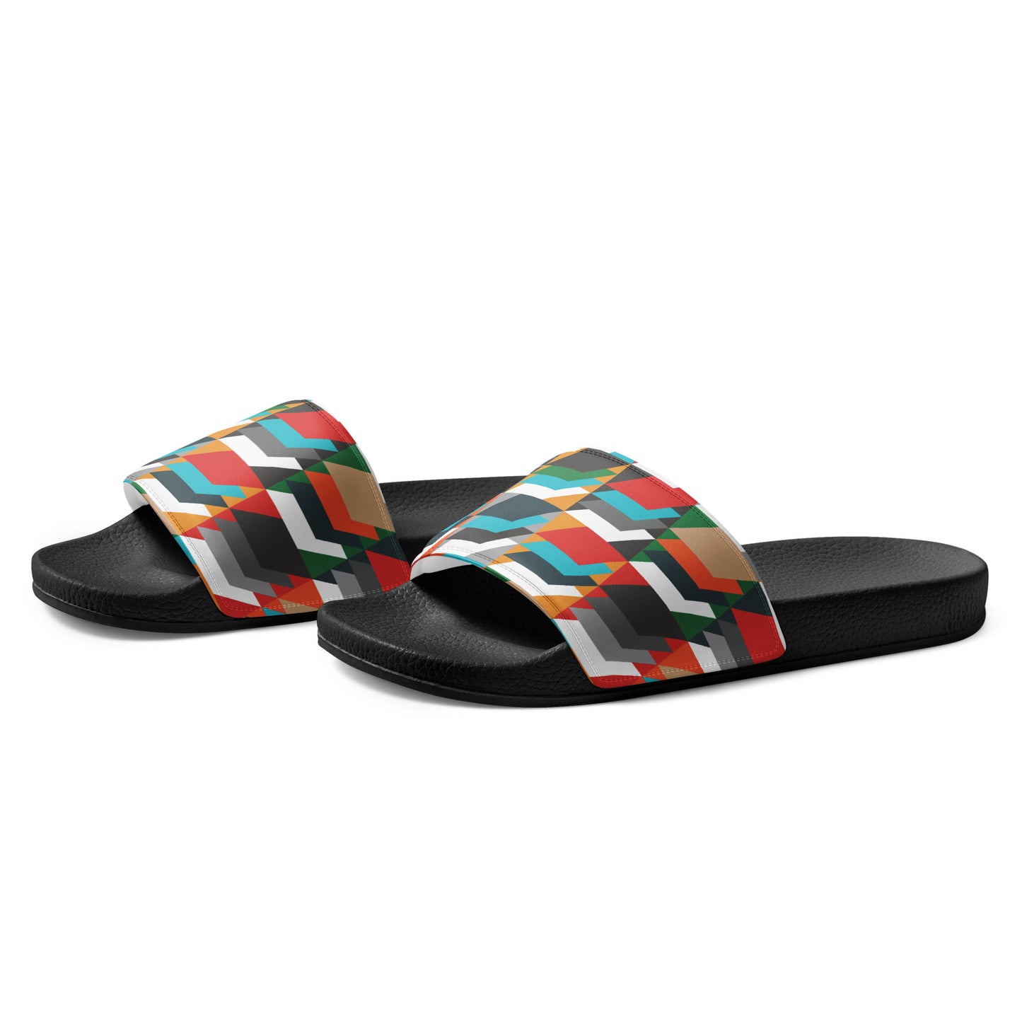 Men’s slides with heritage tweed pattern