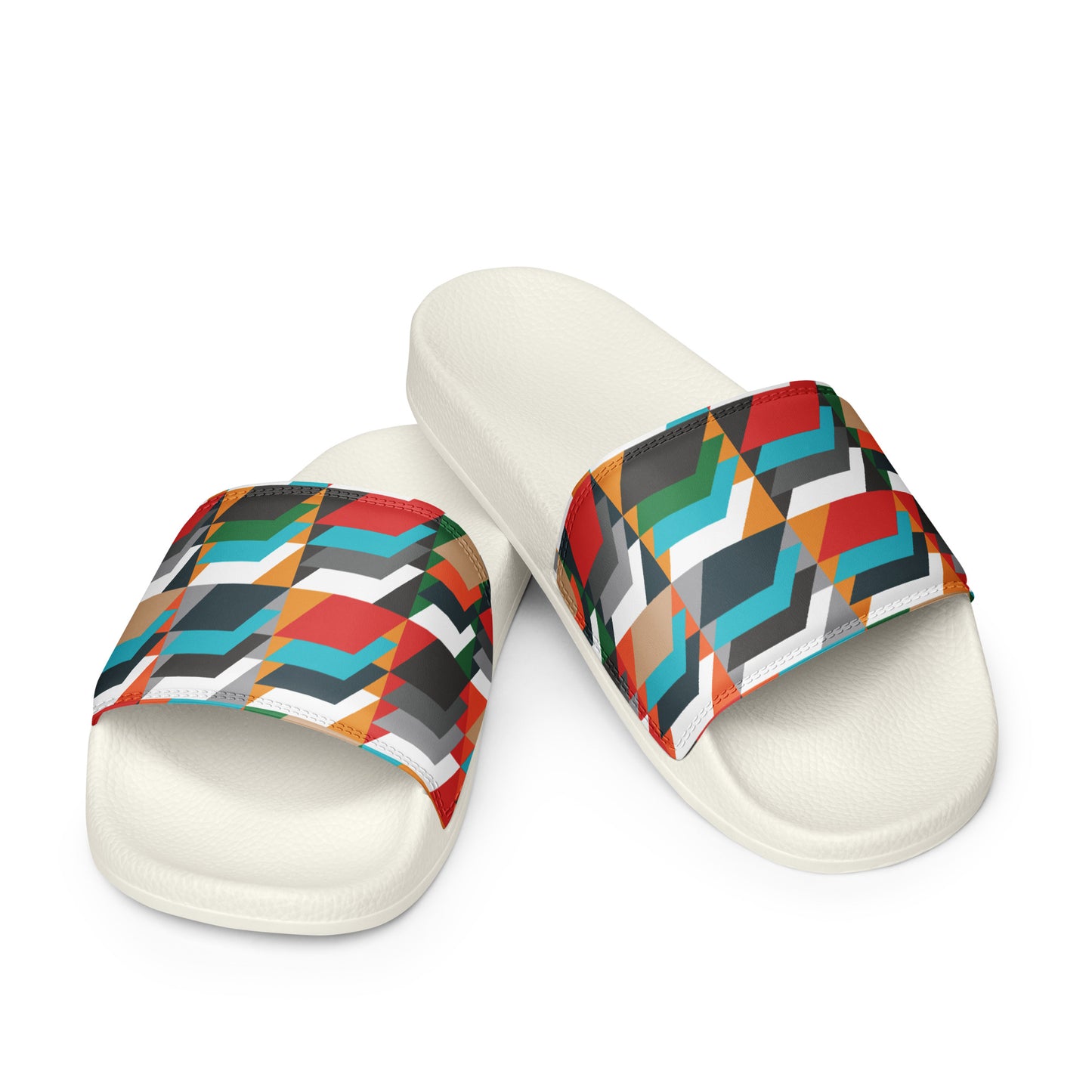 Men’s slides with heritage tweed pattern