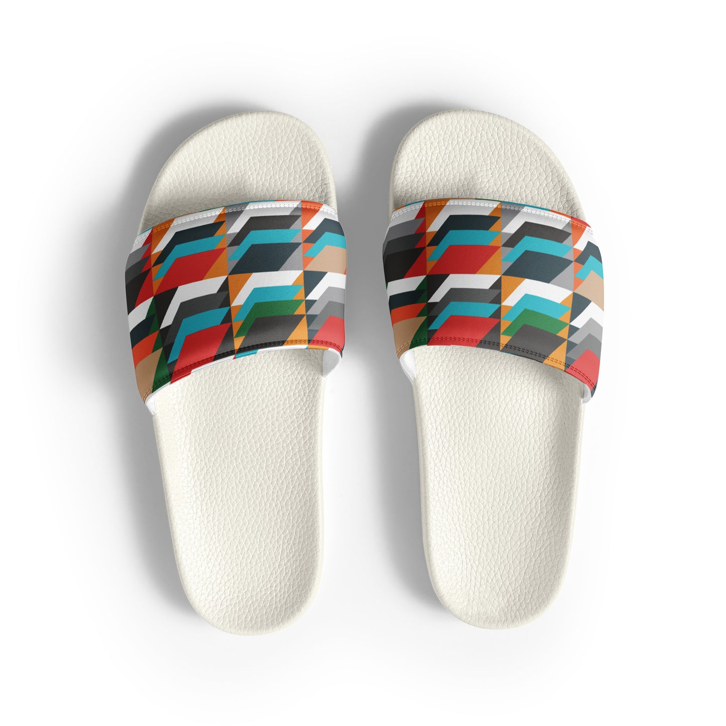Men’s slides with heritage tweed pattern