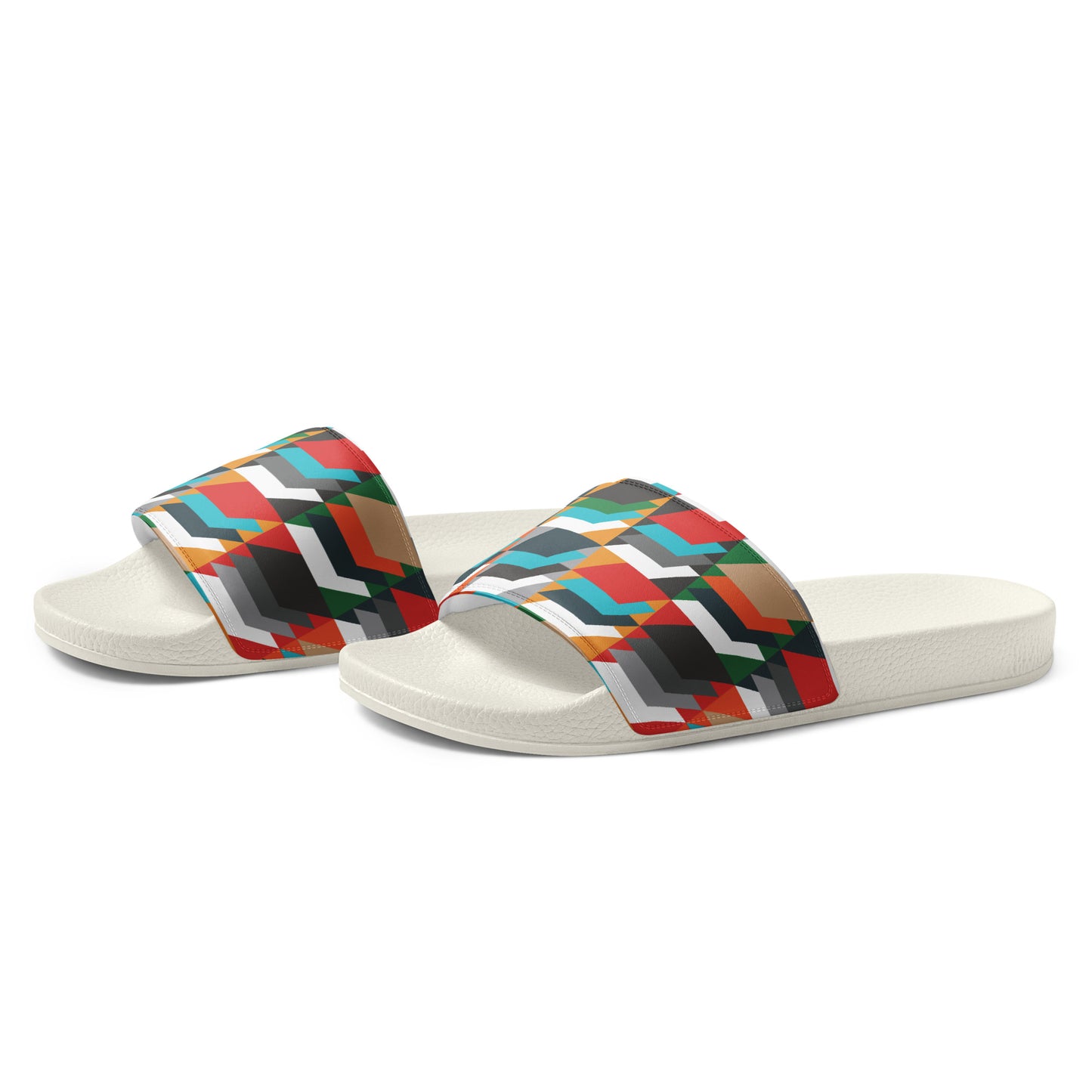 Men’s slides with heritage tweed pattern