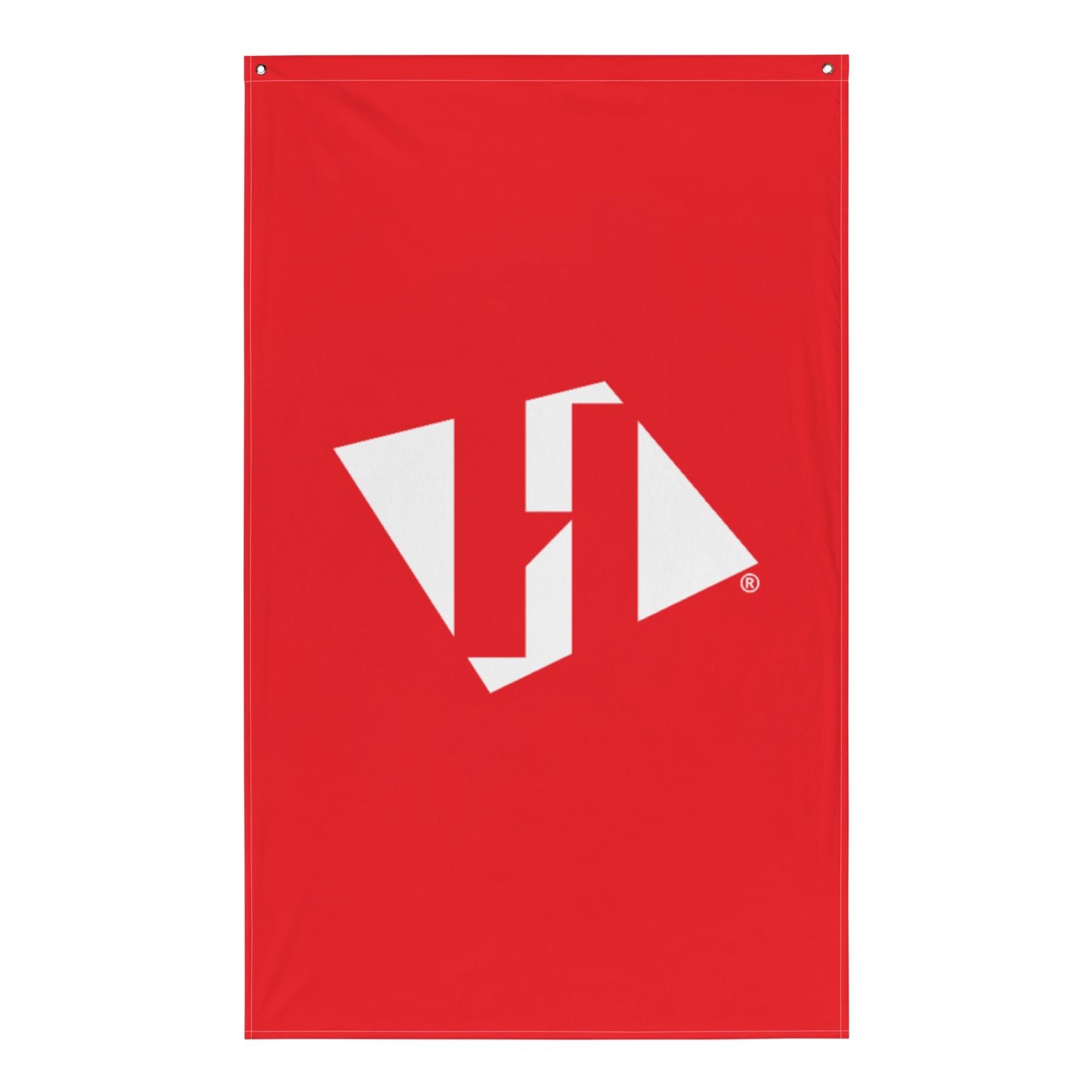 Flag (vertical) with white H logo