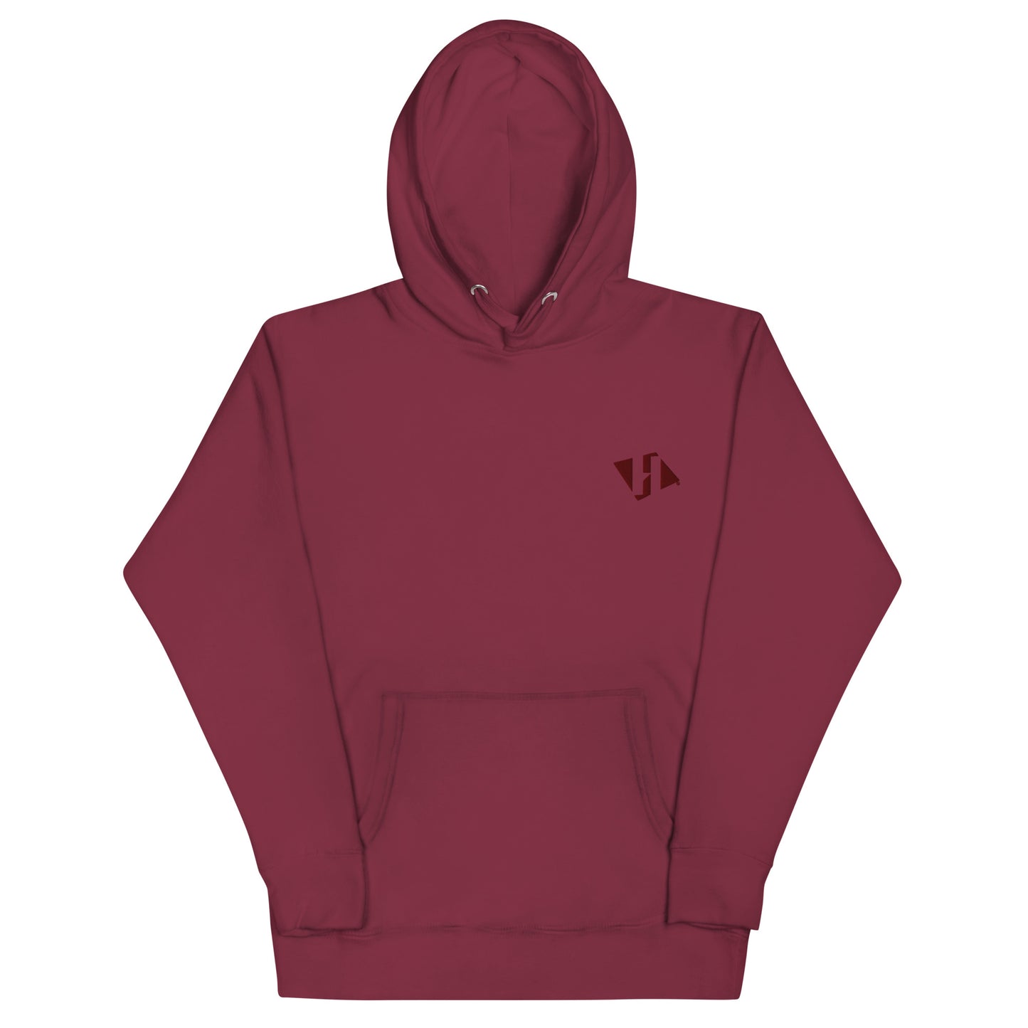 Unisex hoodie w/embroidered maroon H logo