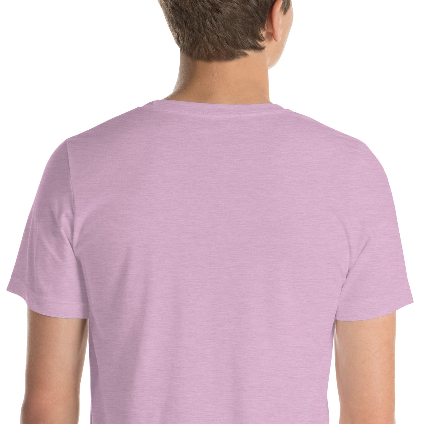 Unisex t-shirt with grey text logo