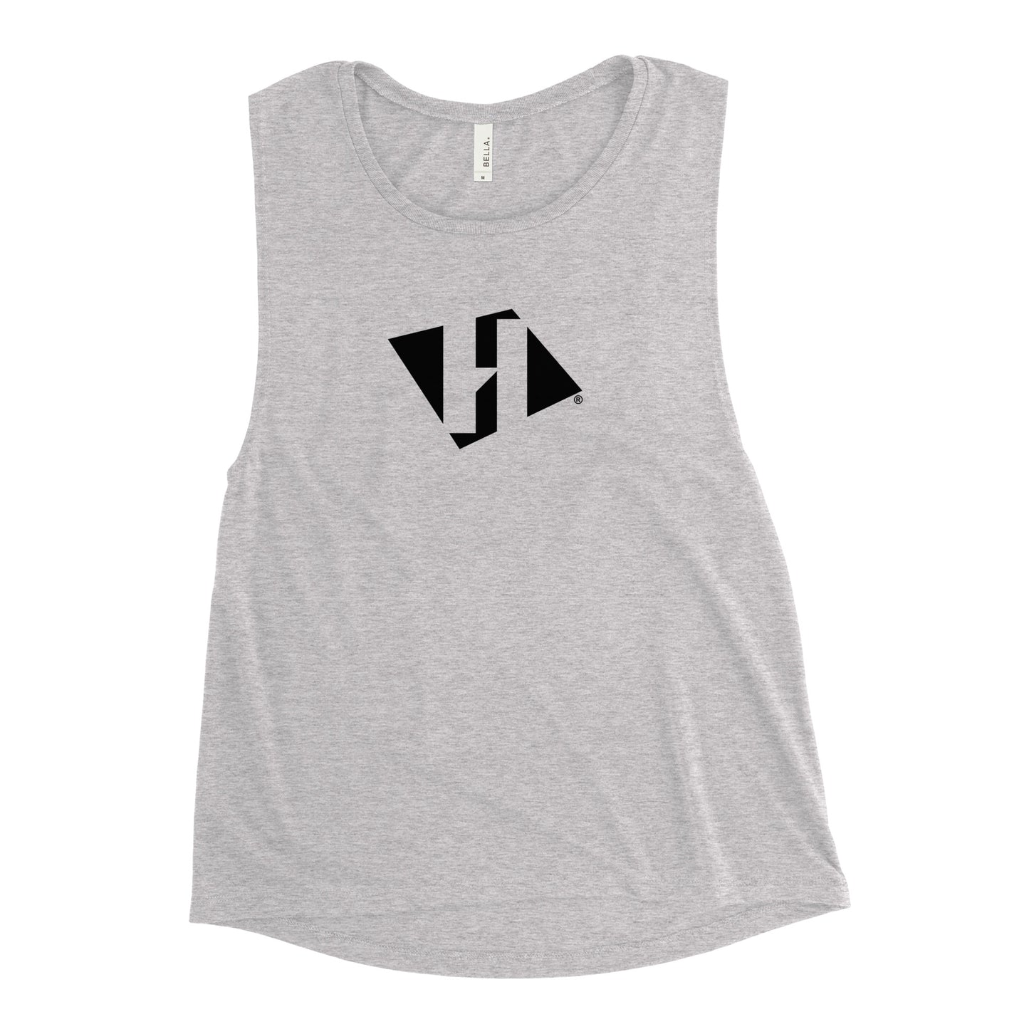 Ladies’ Muscle Tank with black H logo